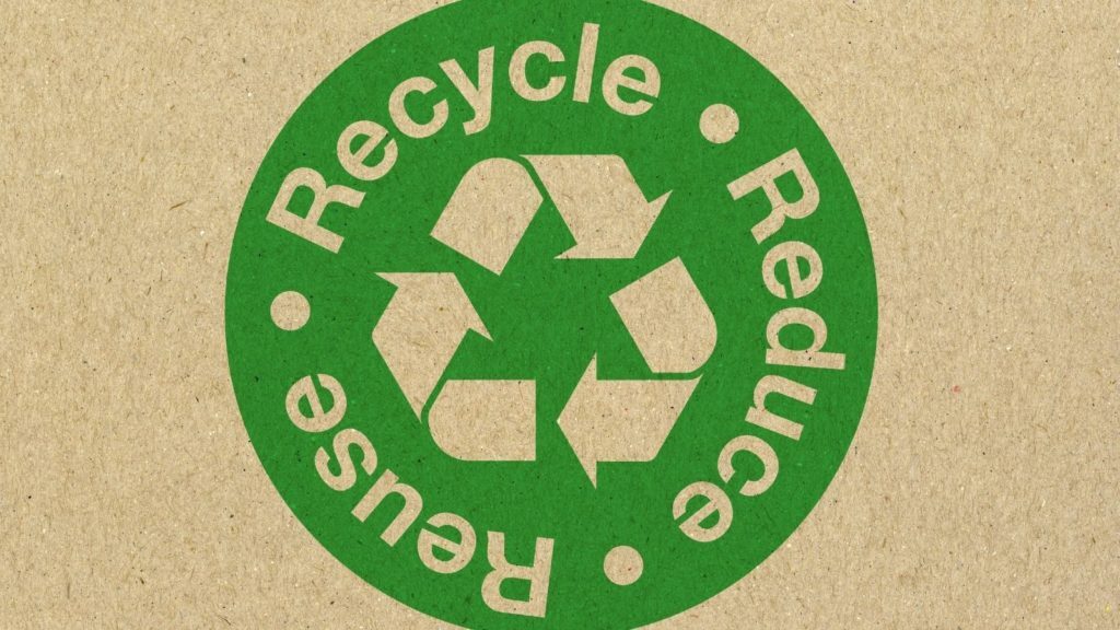 Recycling symbol - recycle, reduce, reuse