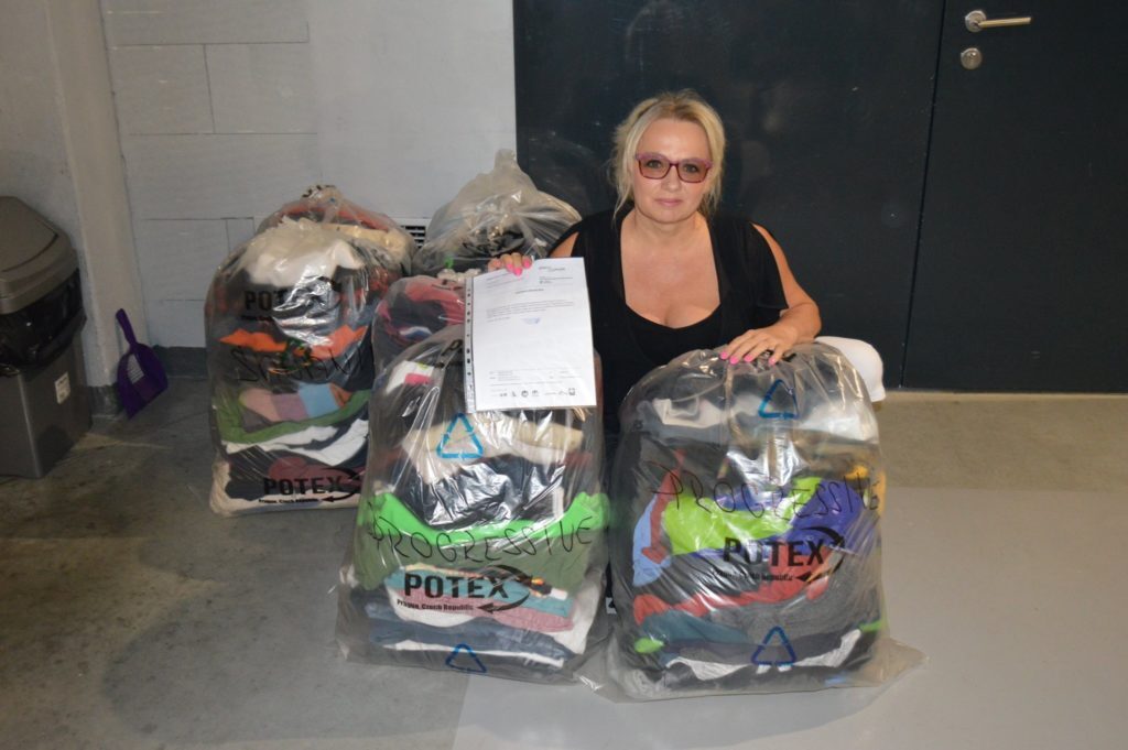 Lenka Harcubová, CEO of Potex - textile waste collector.