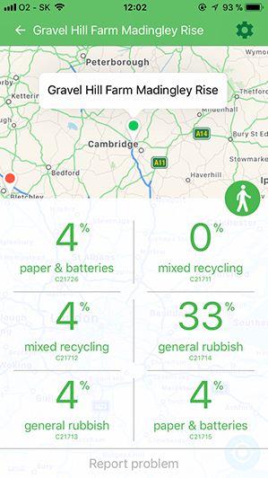 Find nearest available bin