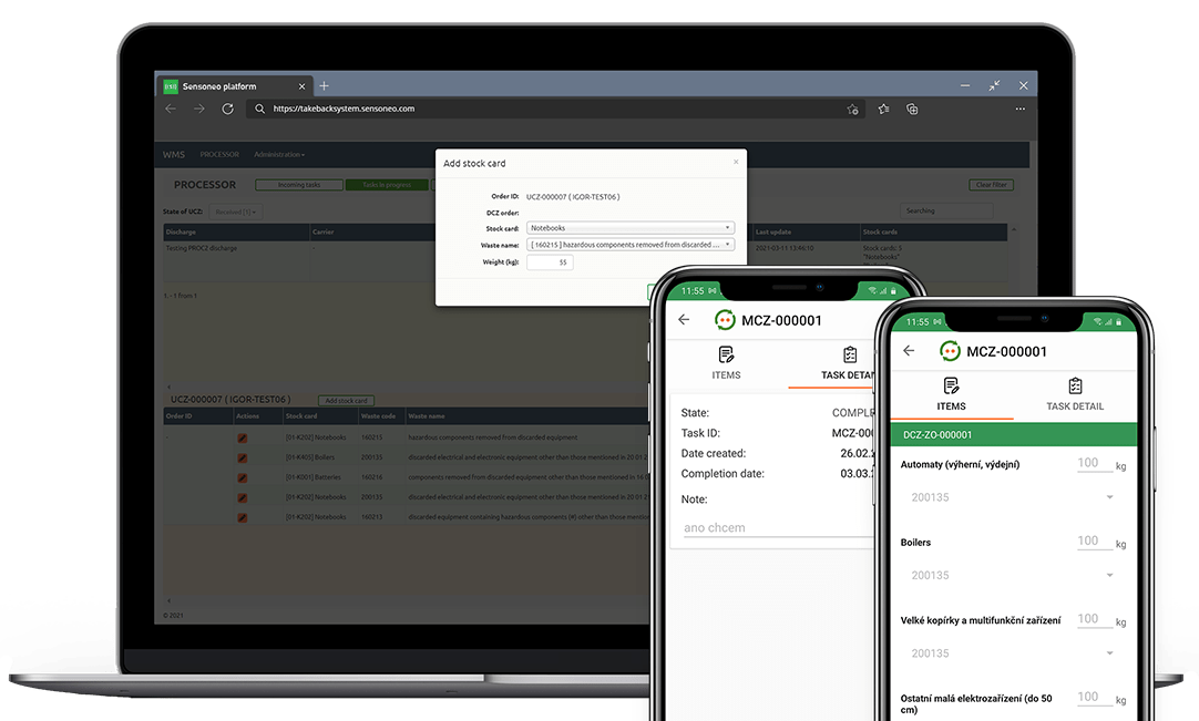 Modern & Transparent Take-Back System