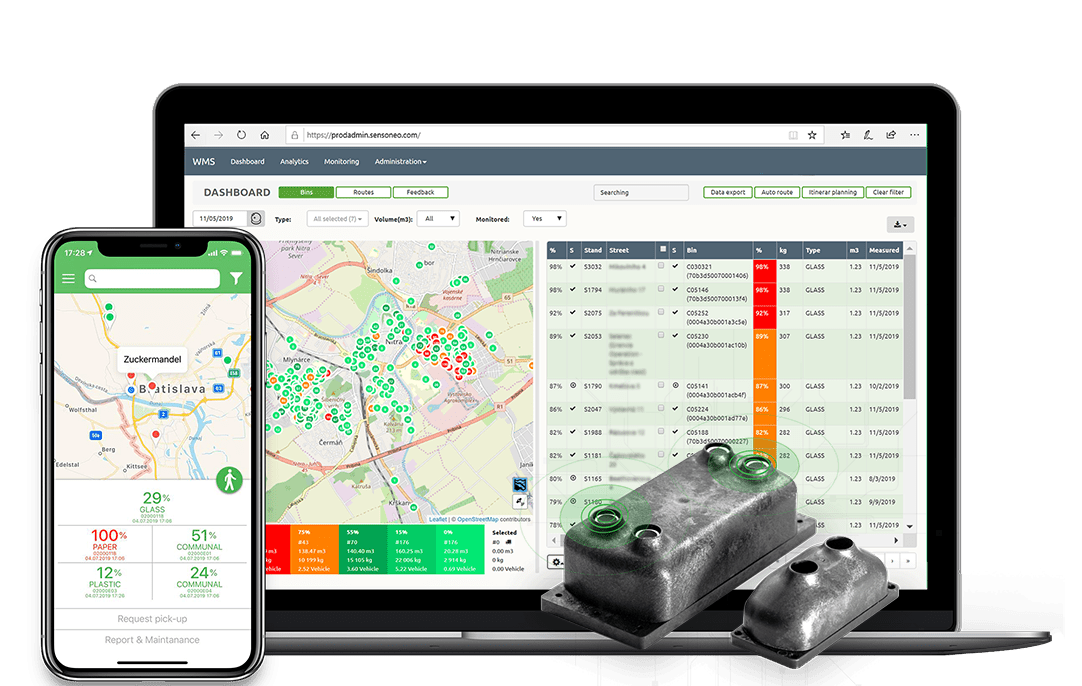 Waste monitoring with Smart Sensors